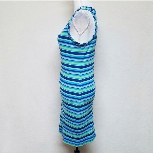VINTAGE Carolina Colours Striped Ribbed Tank Dress - Picture 6 of 10